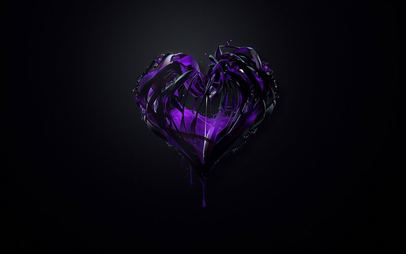 purple heart sculpture