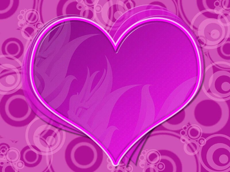 Purple Heart Shape — Playful