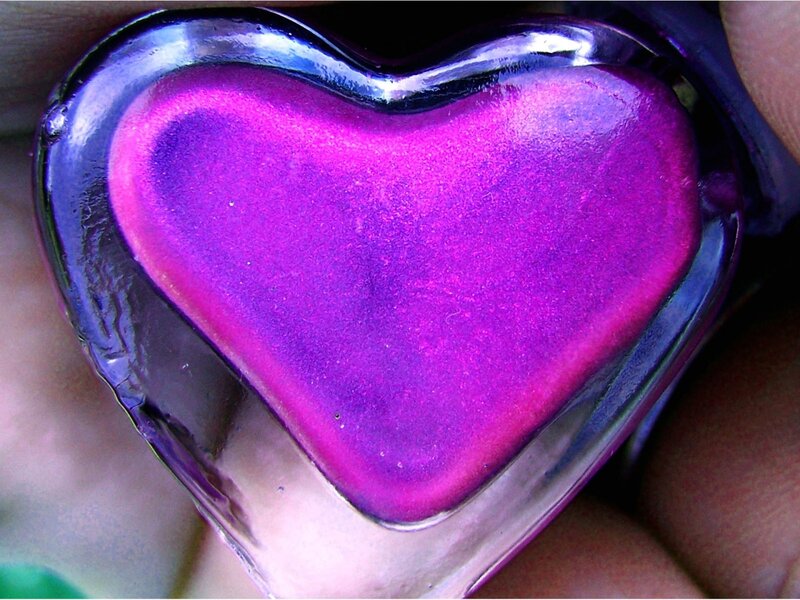 Purple Heart-shaped Object