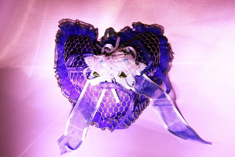 Purple Heart-shaped Ornament