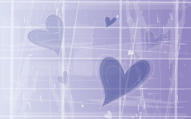 Purple Heart Shapes — Calm