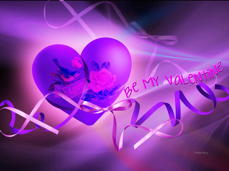 Purple Heart with Ribbons