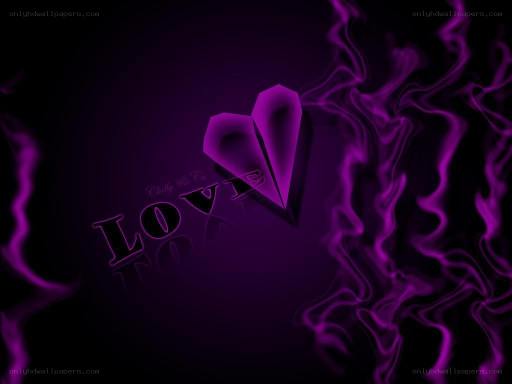 purple heart with smoke effect