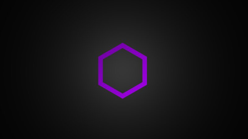 Purple Hexagon Outline