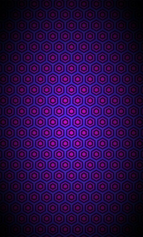 Purple Hexagonal Pattern — Dark