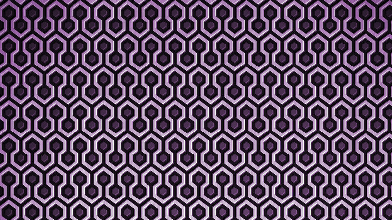 Purple Hexagonal Pattern — Symmetrical
