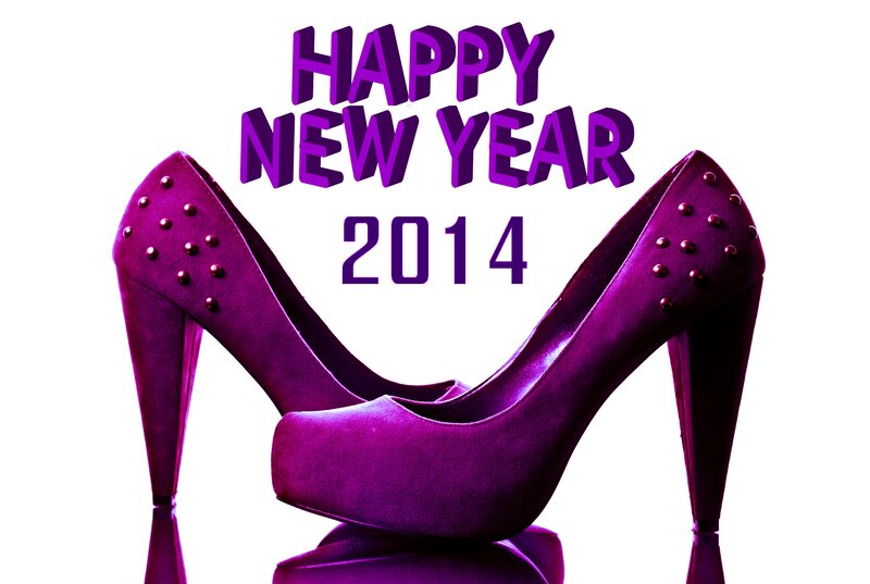 Purple High-heeled Shoes — Celebratory