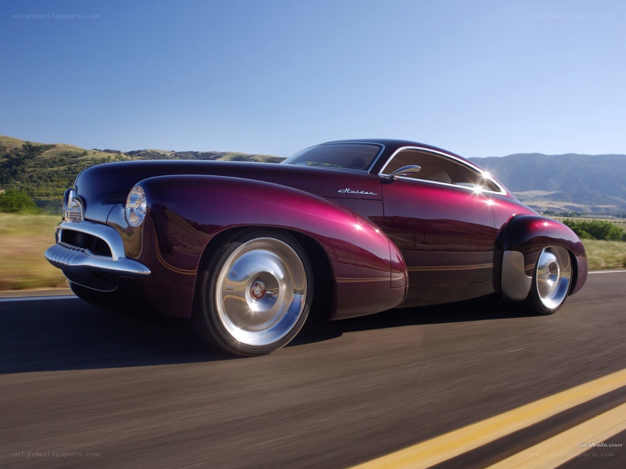 Purple Holden concept car