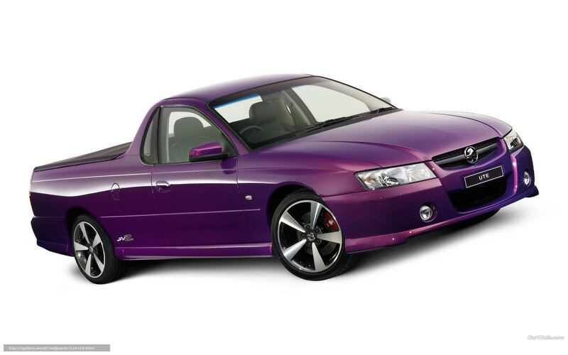 purple Holden Ute pickup truck