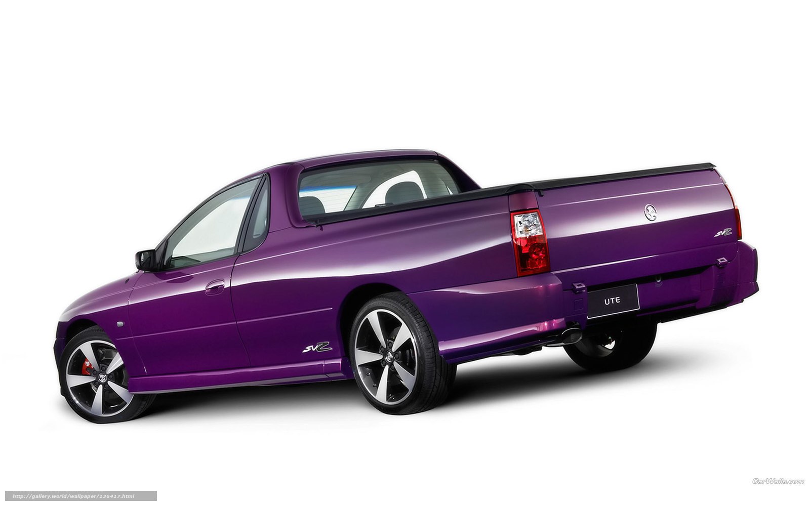 purple Holden Ute SVZ