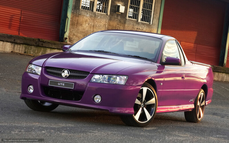Purple Holden Ute
