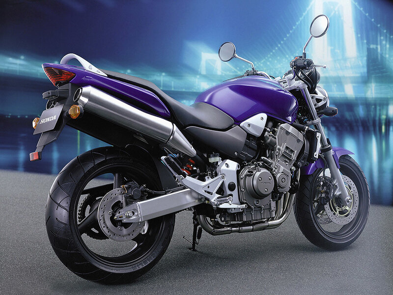 Purple Honda motorcycle