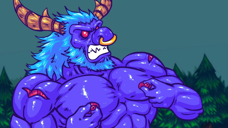 Purple Horned Monster