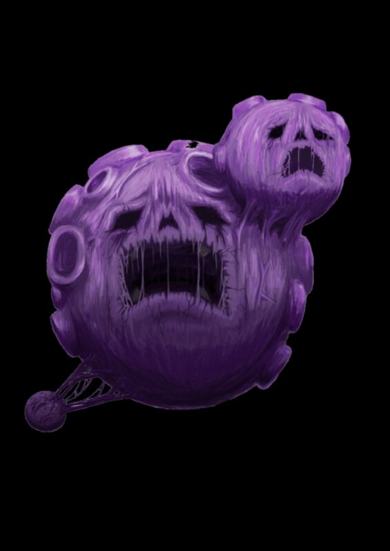 purple horror creature