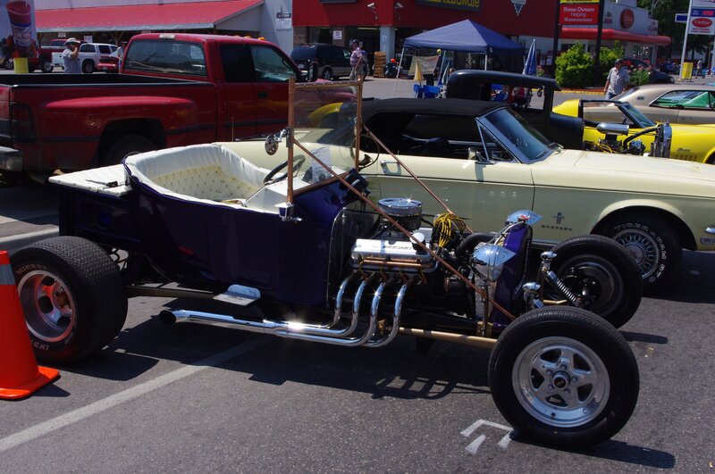 Purple Hot Rod Car — Outdoor, Afternoon
