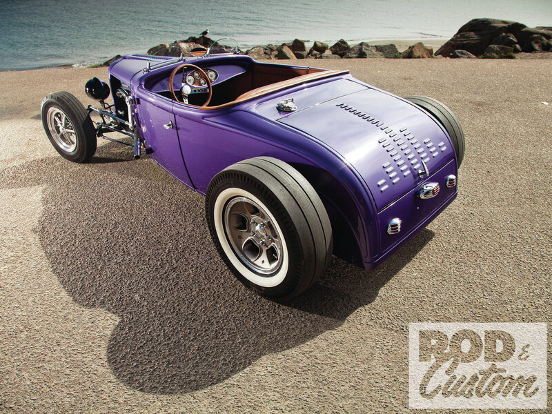 Purple Hot Rod Car — Serene, Afternoon