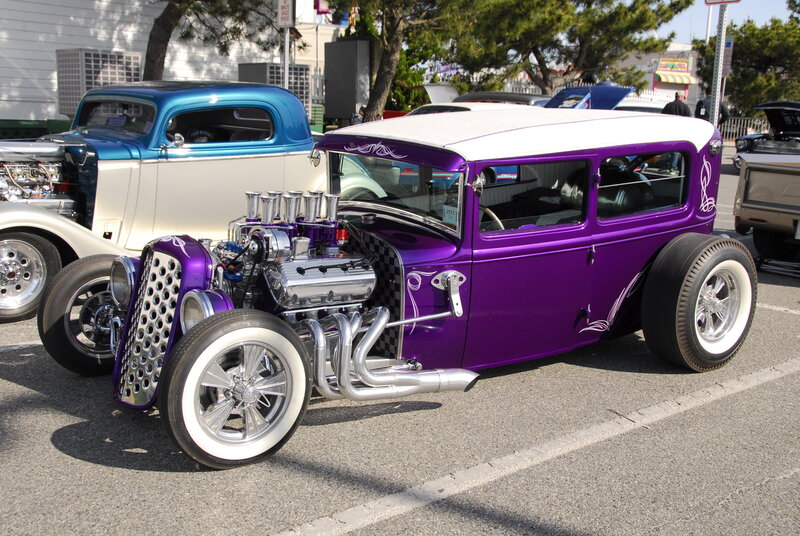 Purple Hot Rod Car — Showcase, Afternoon