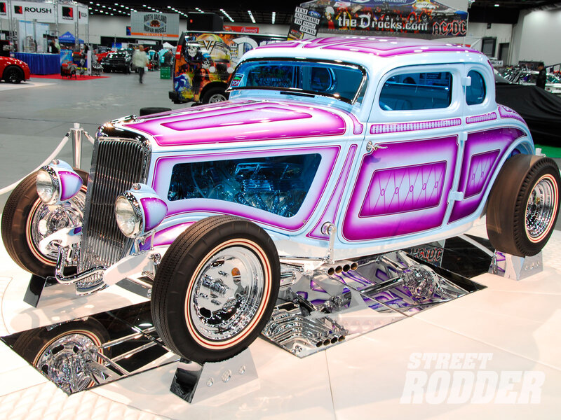 Purple Hot Rod Car — Showcase, Photograph, Car Show