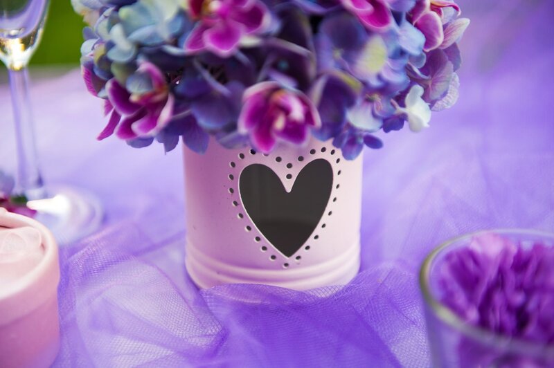 Purple Hydrangea Bouquet — Romantic
