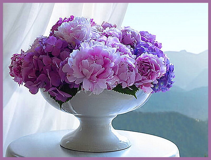 Purple Hydrangea Bouquet — Serene