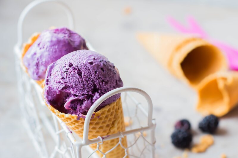 Purple Ice Cream Cones — Calm