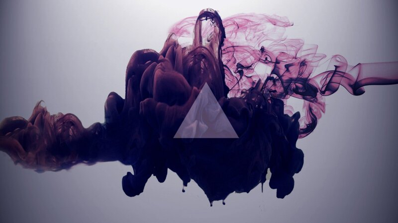 Purple Ink Cloud — Dramatic, Abstract