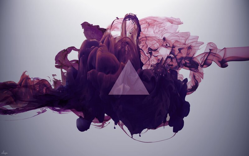 Purple Ink Cloud — Ethereal, Abstract