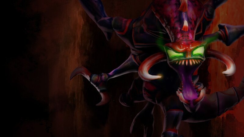 Purple Insectoid Creature — Dramatic