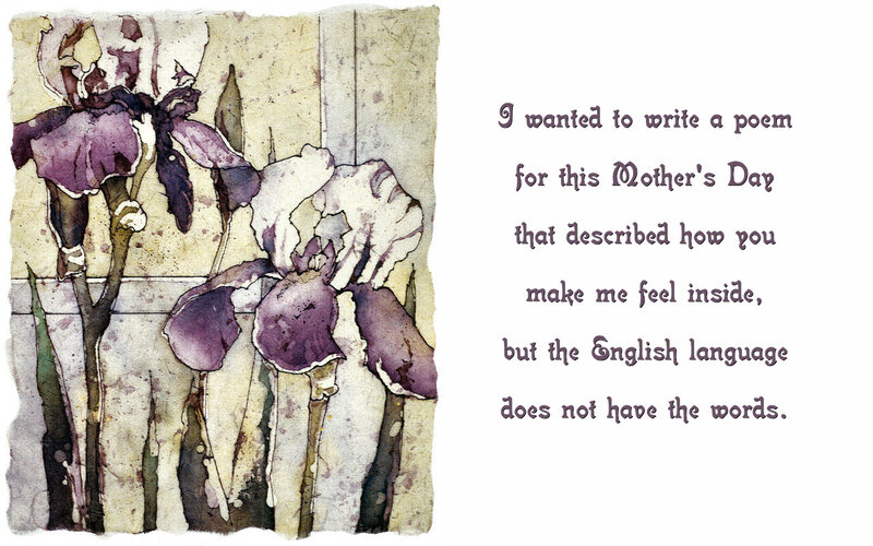 Purple Irises Painting