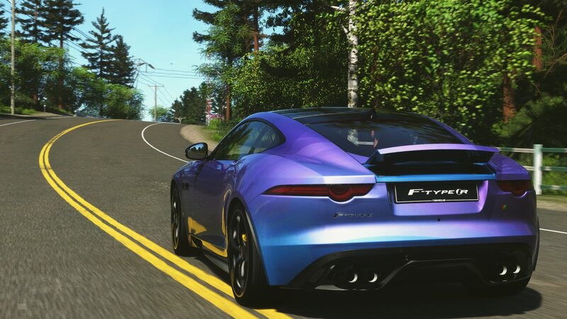 Purple Jaguar F-type R