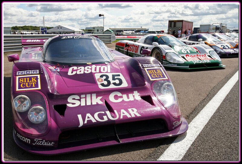 Purple Jaguar race car