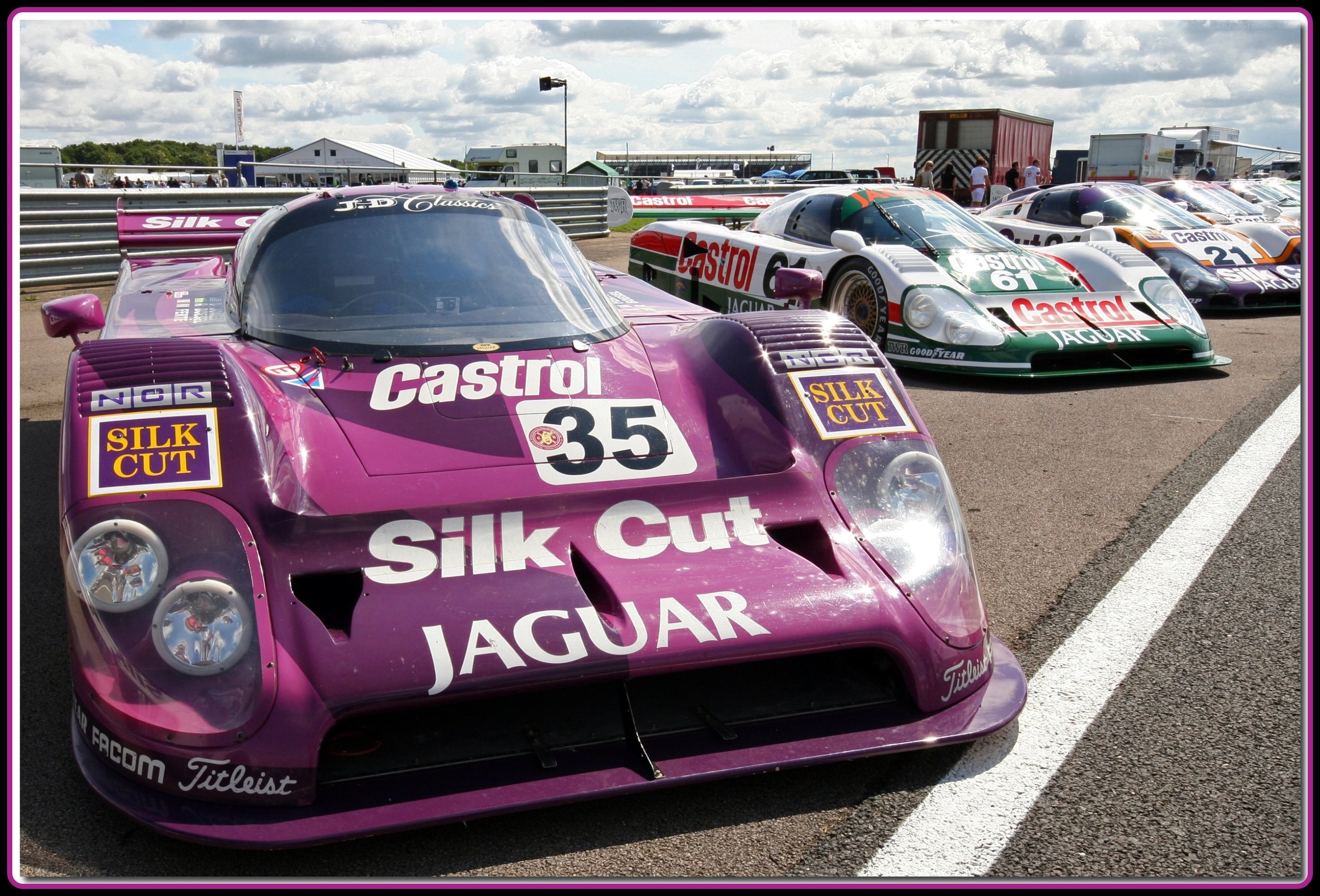 Purple Jaguar race car