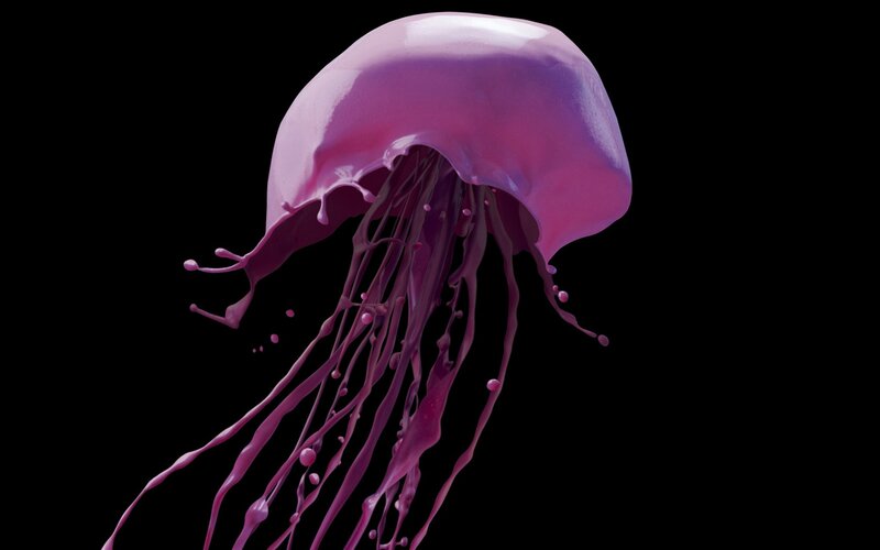 Purple Jellyfish — Dramatic