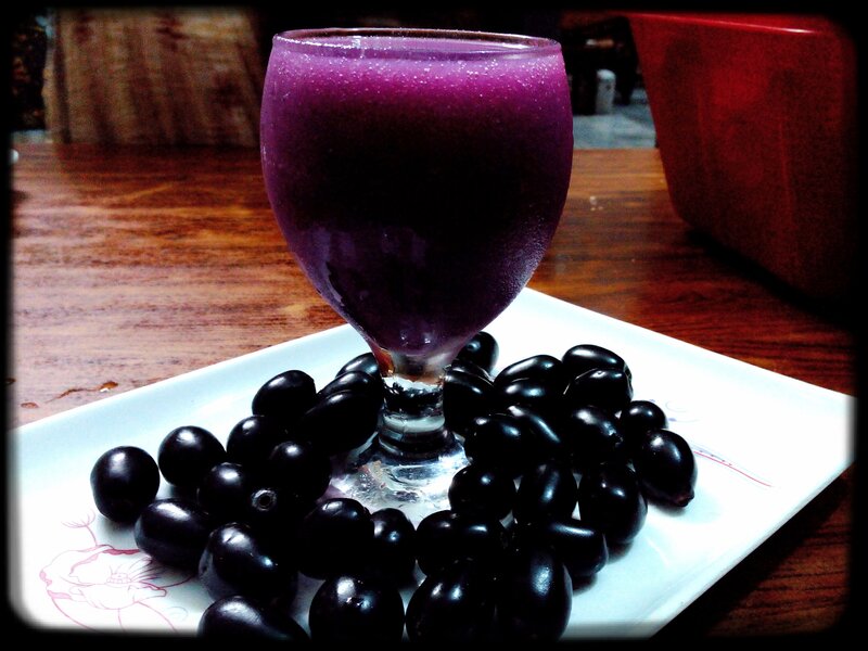 Purple Juice in Glass