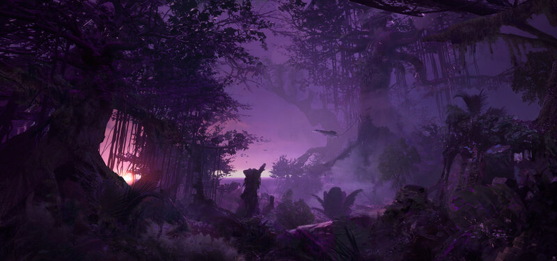 Purple Jungle at Dusk