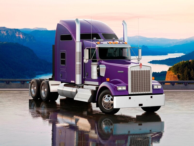 Purple Kenworth Truck — Serene