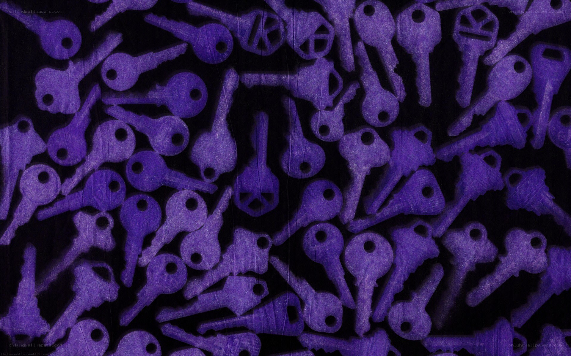 purple keys pattern