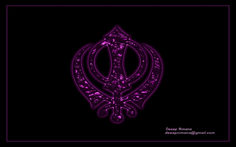 Purple Khanda symbol