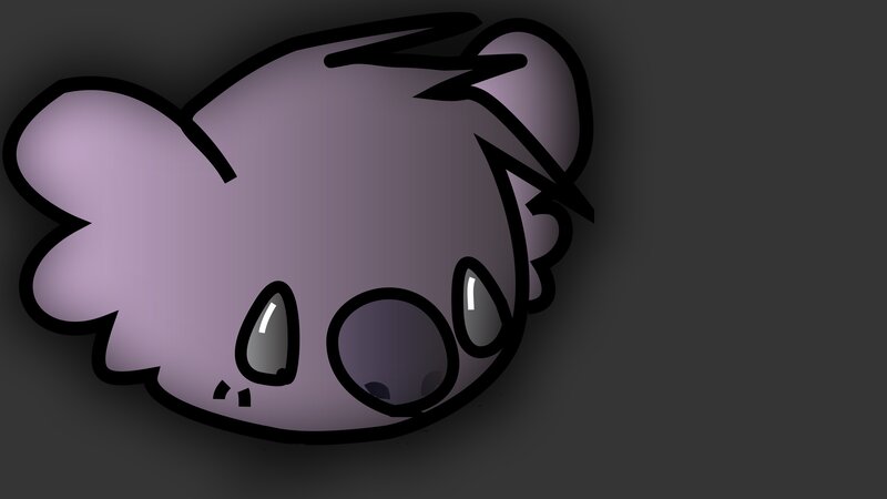 Purple Koala Head