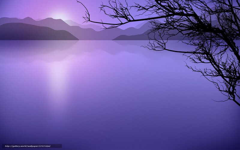 Purple Lake at Dusk