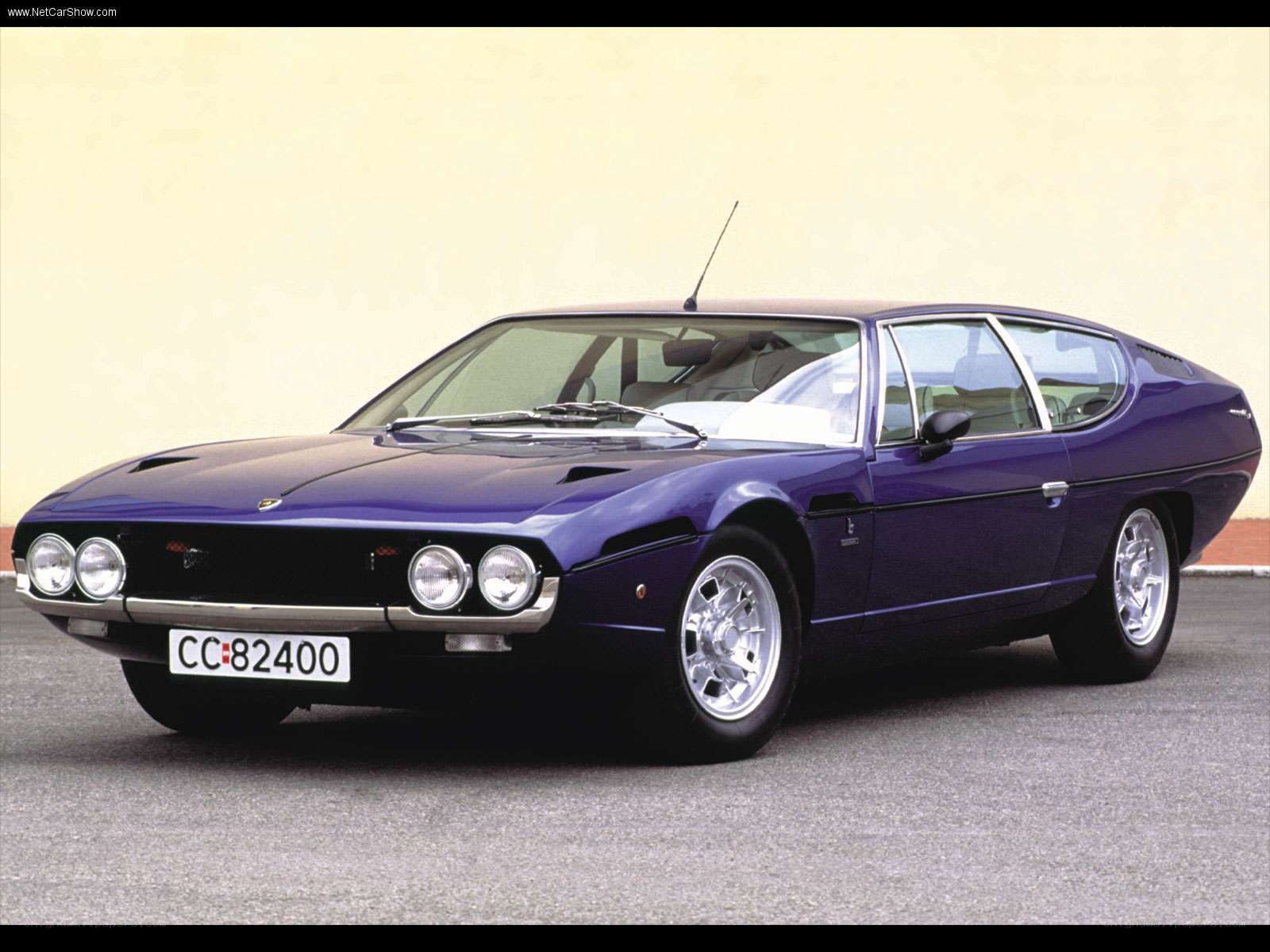 Purple Lamborghini Countach