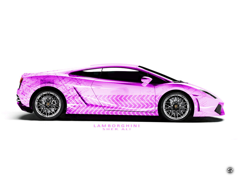 purple Lamborghini design