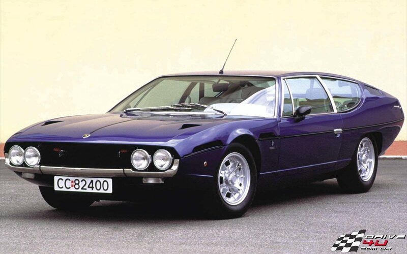 Purple Lamborghini sports car