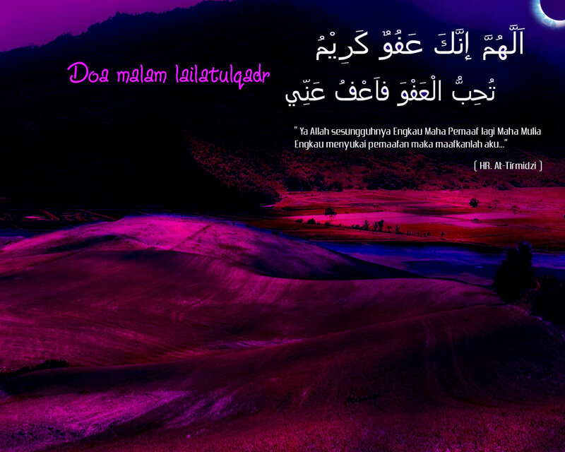 Purple Landscape at Night