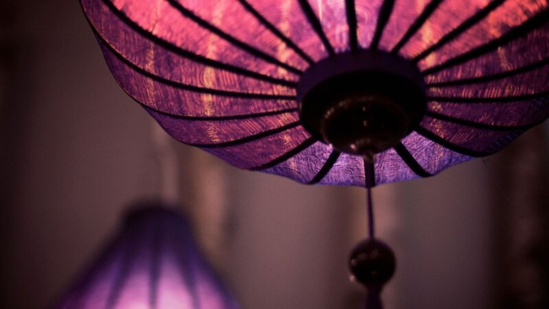 Purple Lantern Hanging