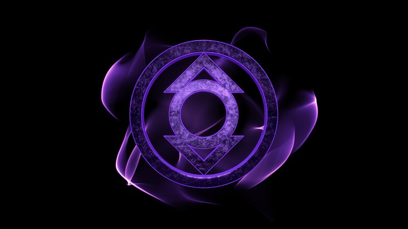 Purple Lantern Symbol — Dramatic