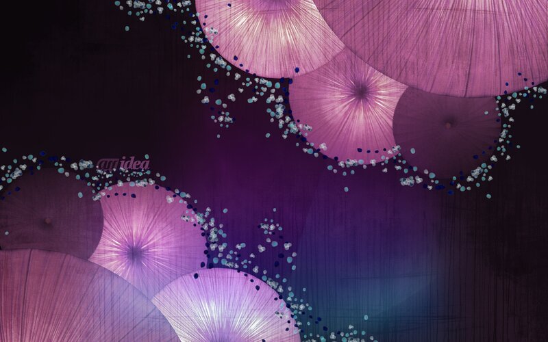 purple lanterns with sparkles