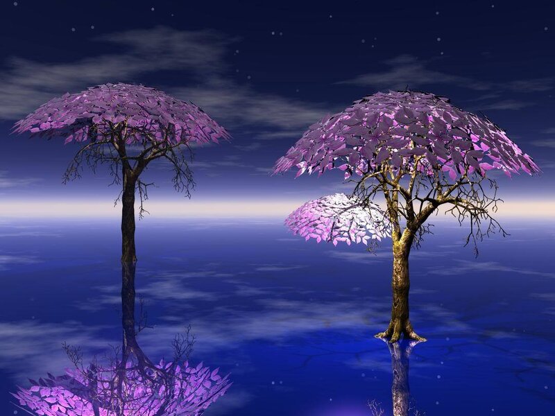 Purple-leafed Trees