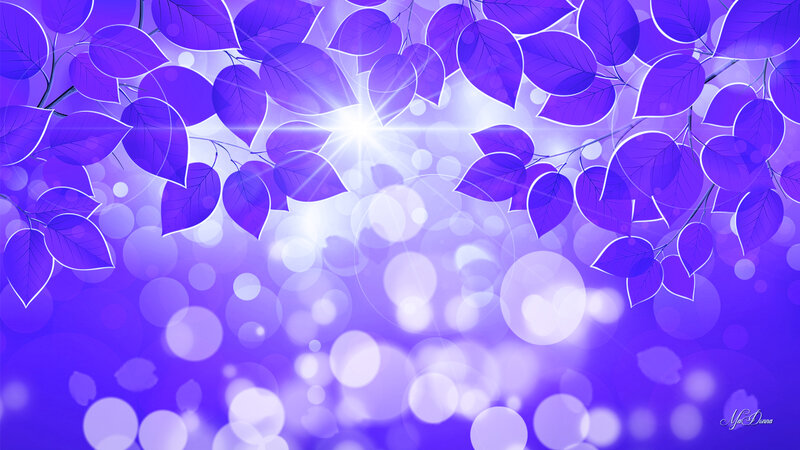 Purple Leaves with Light Effect