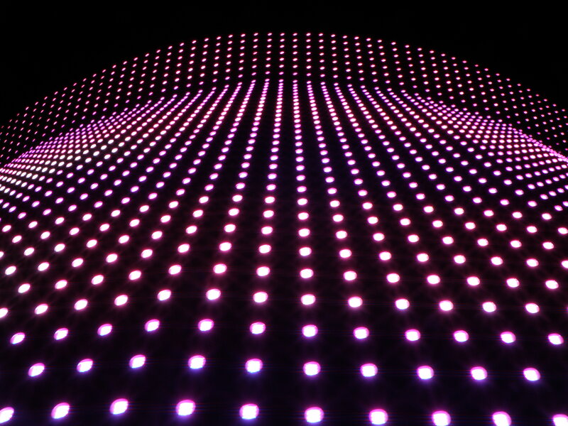 purple LED light display